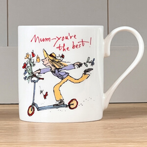 Quentin Blake Mum You’re The Best Scooter Mug 300ml